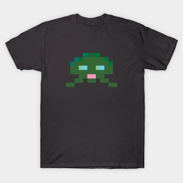 Retro Gaming Pixel Space Invader T-Shirt by GerrardShuttleworthArt